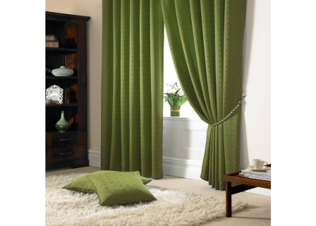 green-curtains-interior